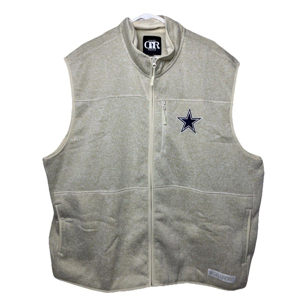 Rare Darius Rucker x Dallas Cowboys 3XL Full Zip Cream Vest